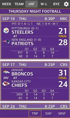 NFL 2014 Schedule and Scores android App screenshot 4