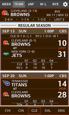 NFL 2014 Schedule and Scores android App screenshot 5