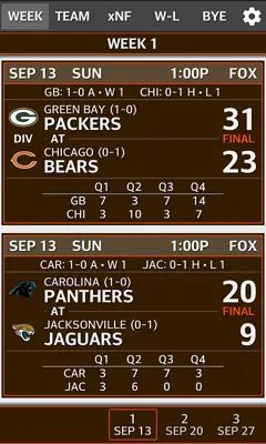 NFL 2014 Schedule and Scores android App screenshot 6